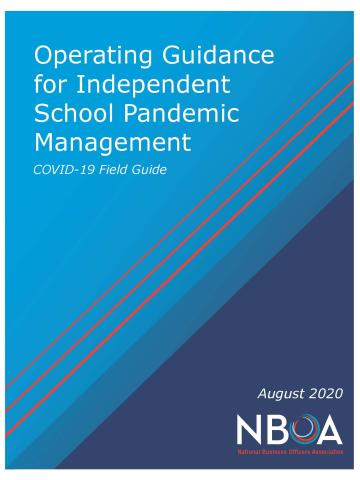 Cover of Operating Guidance for Independent School Pandemic Management (member price)