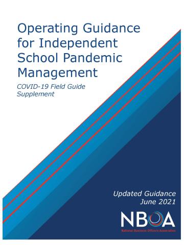 Cover of Supplement to Operating Guidance for Independent School Pandemic Management